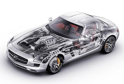 "Mercedes Benz SLS AMG 2011" تجسيدا للتكنولوجيا العالية